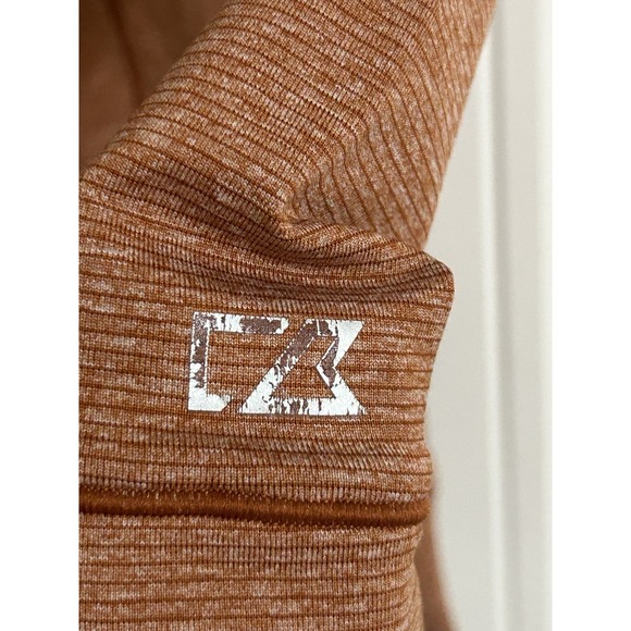 Cutter & Buck Women's Quarter Zip Long Sleeve Pullover XS Orange CB DryTec - Picture 5 of 13